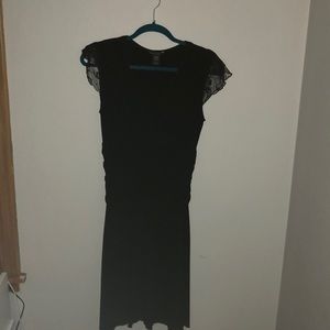 Lace Fluttered sleeve mini